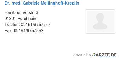 Dr med gabriele mellinghoff kreplin