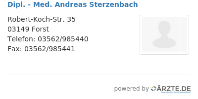 Dipl med andreas sterzenbach