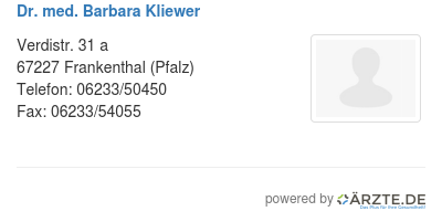 Dr med barbara kliewer