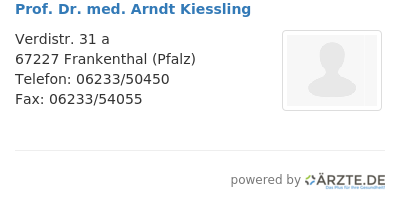 Prof dr med arndt kiessling
