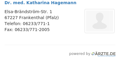 Dr med katharina hagemann 671436