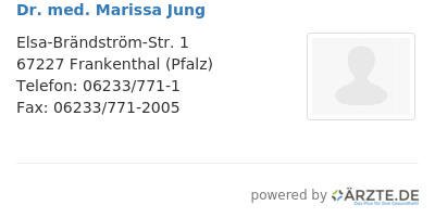 Dr med marissa jung