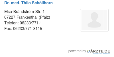 Dr med thilo schoellhorn