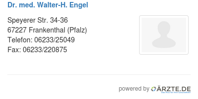 Dr med walter h engel