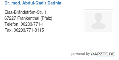 Dr med abdul qadir dadnia