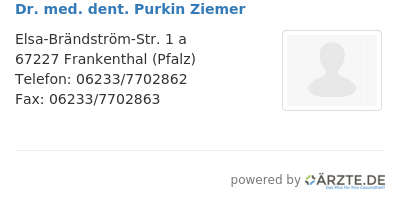 Dr med dent purkin ziemer