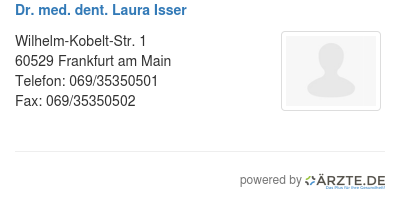 Dr med dent laura isser
