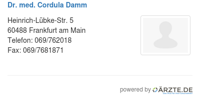 Dr med cordula damm