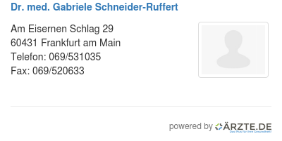 Dr med gabriele schneider ruffert