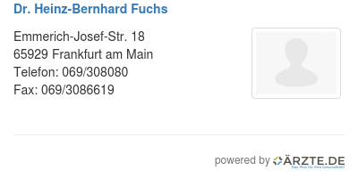 Dr heinz bernhard fuchs