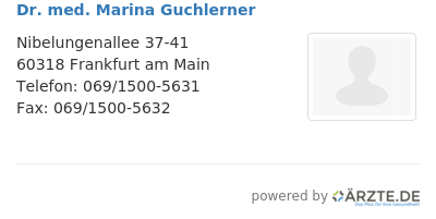 Dr med marina guchlerner