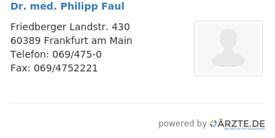 Dr med philipp faul