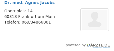 Dr med agnes jacobs