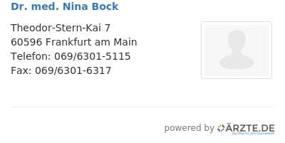 Dr med nina bock