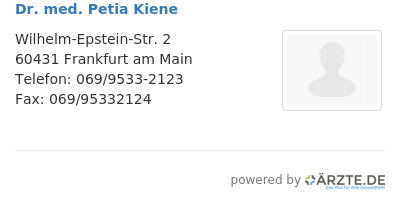Dr med petia kiene 661511