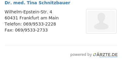Dr med tina schnitzbauer