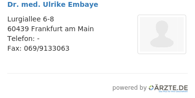 Dr med ulrike embaye