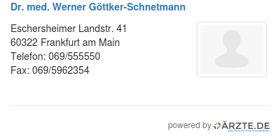 Dr med werner goettker schnetmann