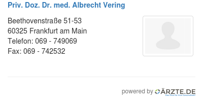 Priv doz dr med albrecht vering