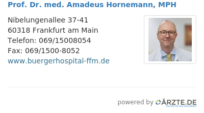 Prof dr med amadeus hornemann mph 584490