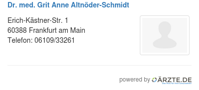 Dr med grit anne altnoeder schmidt