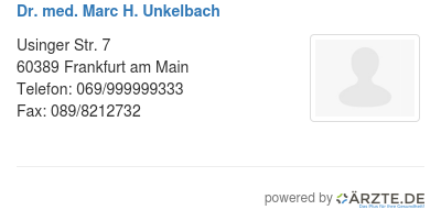 Dr med marc h unkelbach