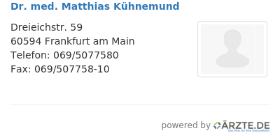Dr med matthias kuehnemund