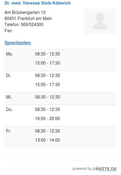 Dr med vanessa stolz koeberich