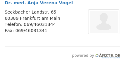 Dr med anja verena vogel