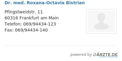 Dr med roxana octavia bistrian 553870