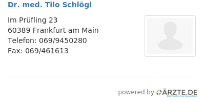 Dr med tilo schloegl