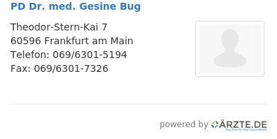 Pd dr med gesine bug