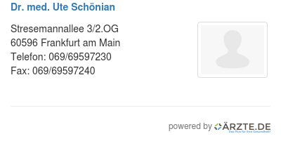 Dr med ute schoenian