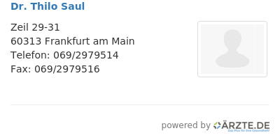 Dr thilo saul