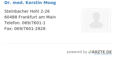 Dr med kerstin moog