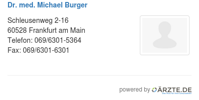 Dr med michael burger 582104