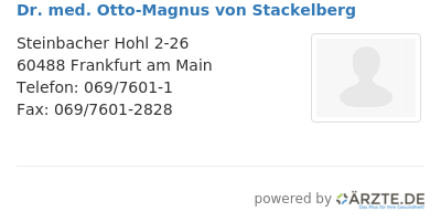 Dr med otto magnus von stackelberg