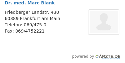Dr med marc blank