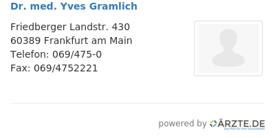 Dr med yves gramlich