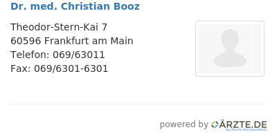 Dr med christian booz