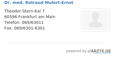 Dr med rotraud mulert ernst
