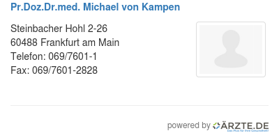 Pr doz dr med michael von kampen