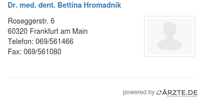 Dr med dent bettina hromadnik