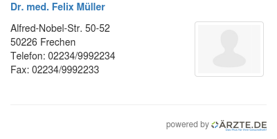 Dr med felix mueller