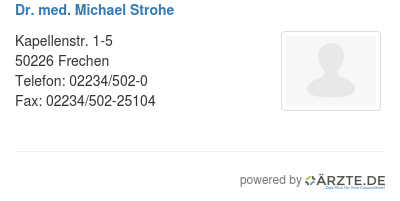 Dr med michael strohe