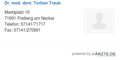 Dr med dent torben traub