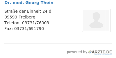 Dr med georg thein