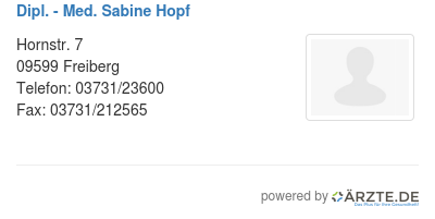 Dipl med sabine hopf