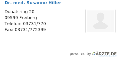 Dr med susanne hiller