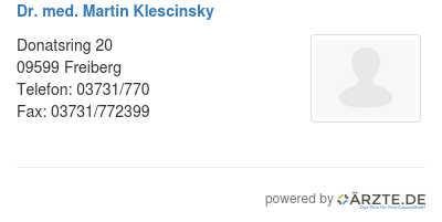 Dr med martin klescinsky